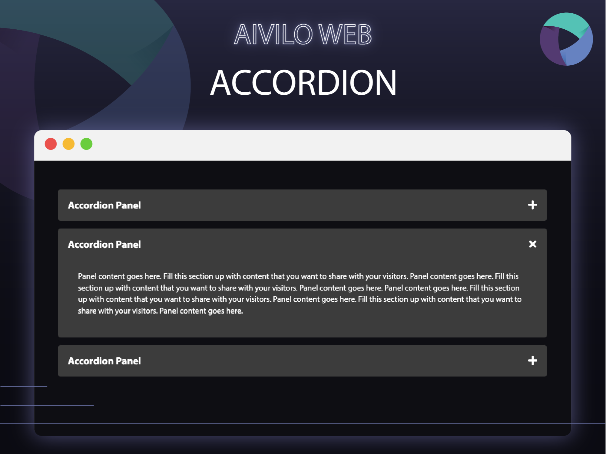 Accessible Accordion Module By Aivilo Web Solutions