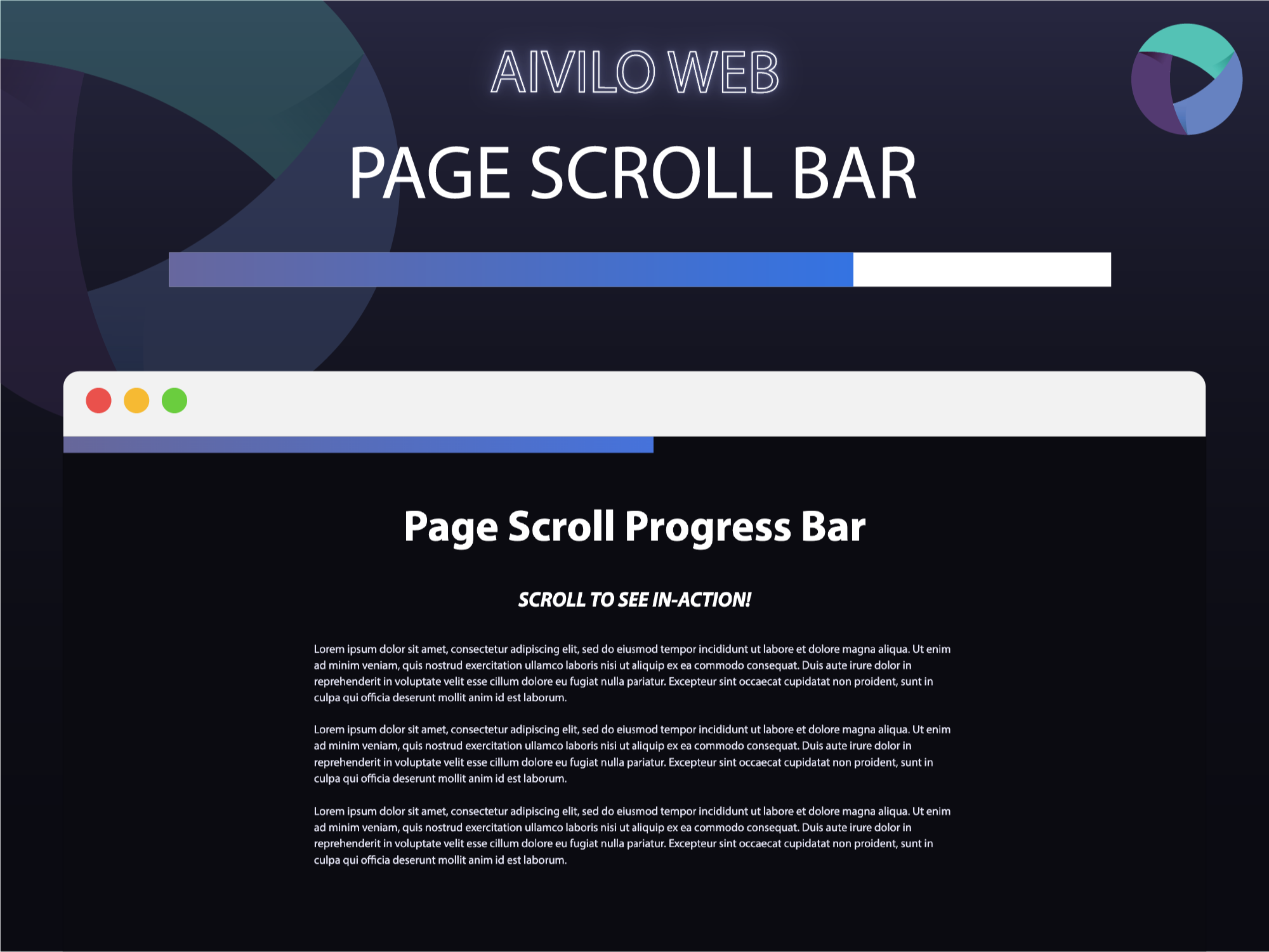 Great for use on blog posts and other long form content.