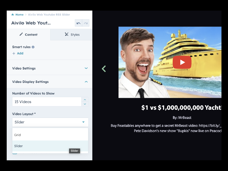 Slider or Grid Layout